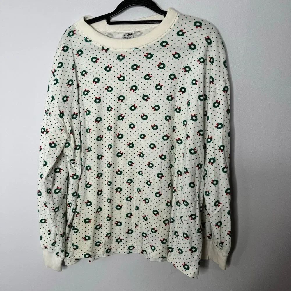 Vintage Gitano Christmas sweatshirt size 20W